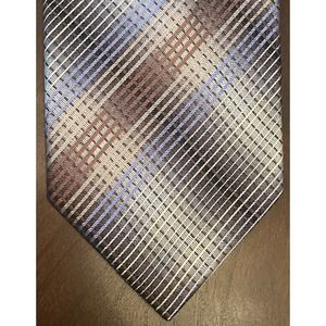 Peacock Blue Brown Hand Made 100% Silk Men’s Neck Tie Made In China